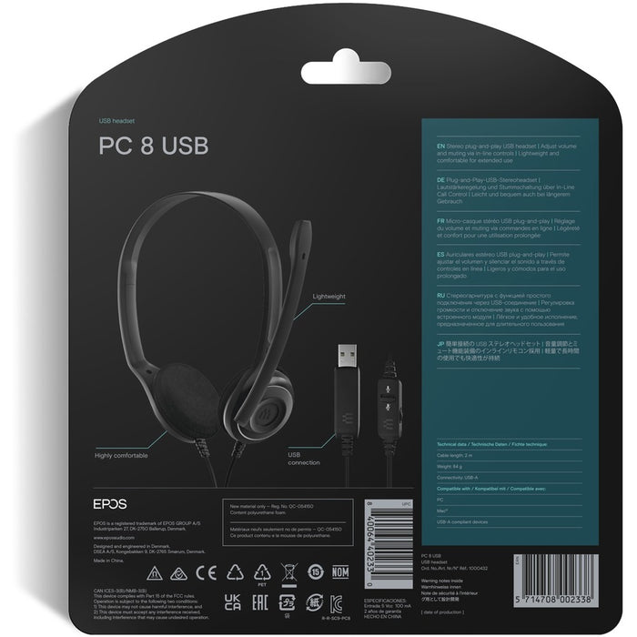 EPOS PC 8 USB Headset