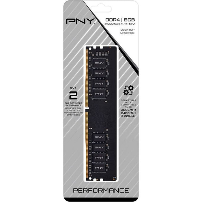 PNY 8GB Performance DDR4 2666MHz Desktop Memory (PC4-21300)
