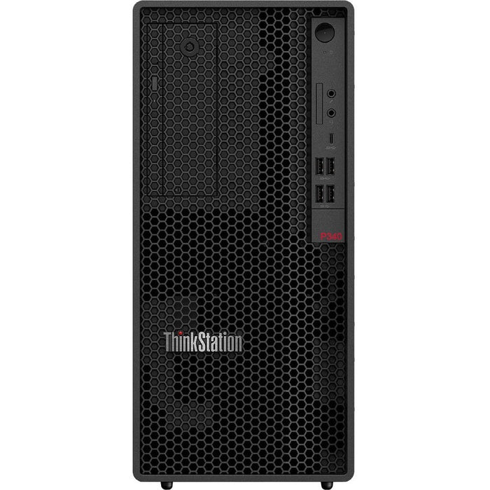 Lenovo ThinkStation P340 30DH00JLUS Workstation - 1 x Intel Deca-core (10 Core) i9-10900 2.80 GHz - 16 GB DDR4 SDRAM RAM - 512 GB SSD - Tower - Raven Black