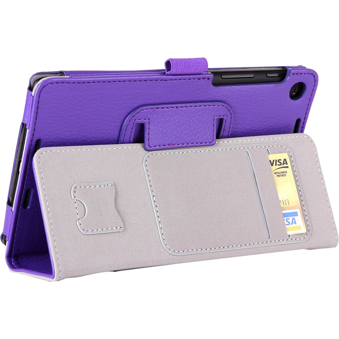 i-Blason Carrying Case (Book Fold) for 7" Tablet - Purple