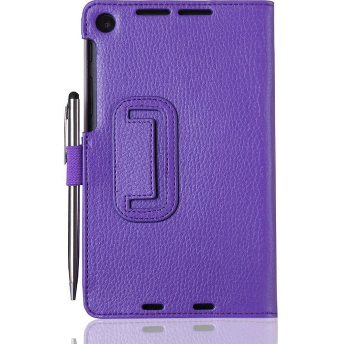 i-Blason Carrying Case (Book Fold) for 7" Tablet - Purple