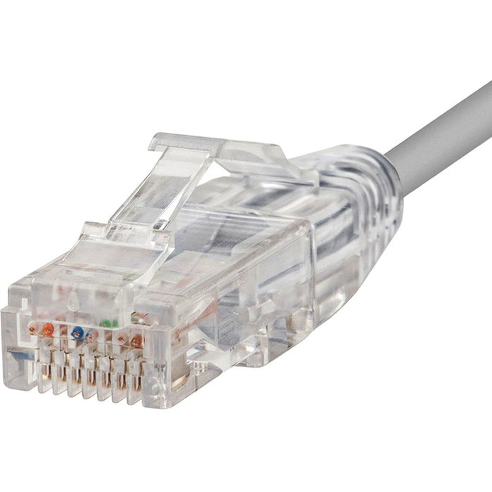 Monoprice SlimRun Cat6 28AWG UTP Ethernet Network Cable, 7ft Gray