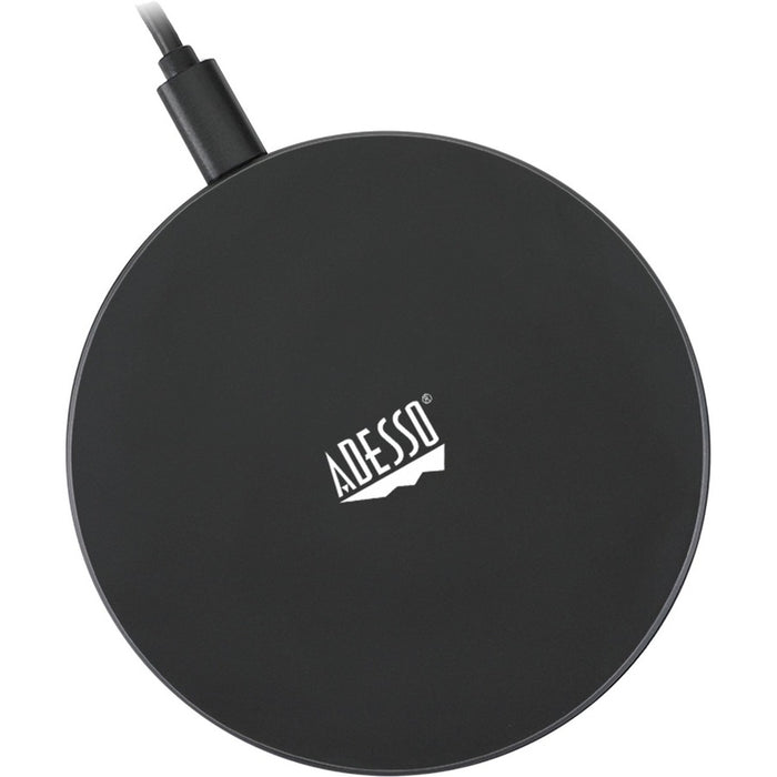 Adesso 10W Max Qi-Certified Disc-Style Wireless Charger