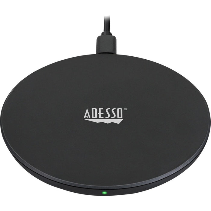 Adesso 10W Max Qi-Certified Disc-Style Wireless Charger