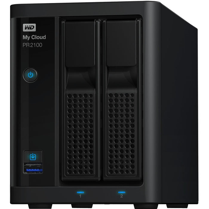 WD 12TB My Cloud PR2100 Pro Series Media Server with Transcoding, NAS - Network Attached Storage