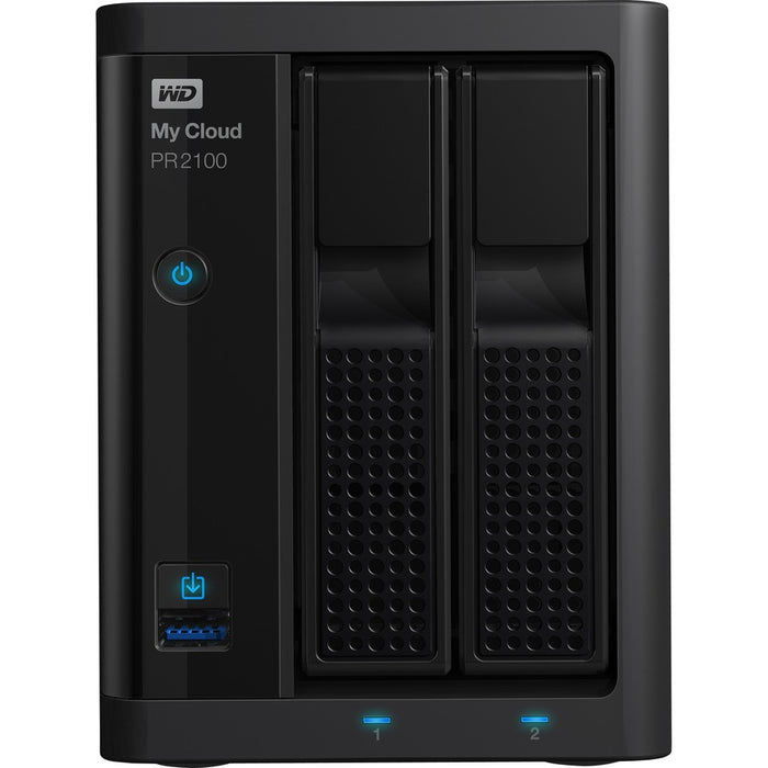 WD 12TB My Cloud PR2100 Pro Series Media Server with Transcoding, NAS - Network Attached Storage