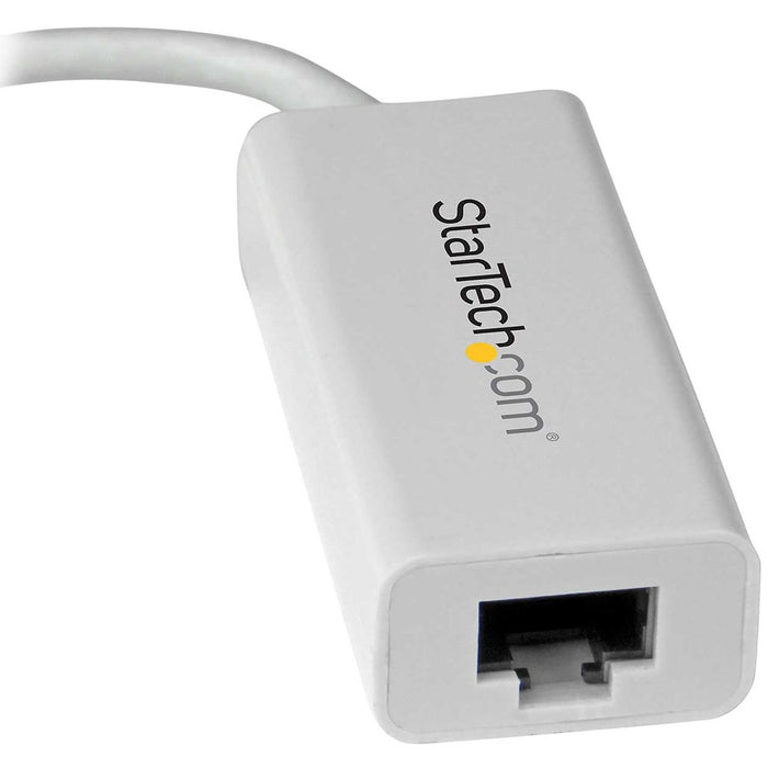 StarTech.com USB-C to Gigabit Ethernet Adapter ? White ? Thunderbolt 3 Port Compatible ? USB Type C Network Adapter