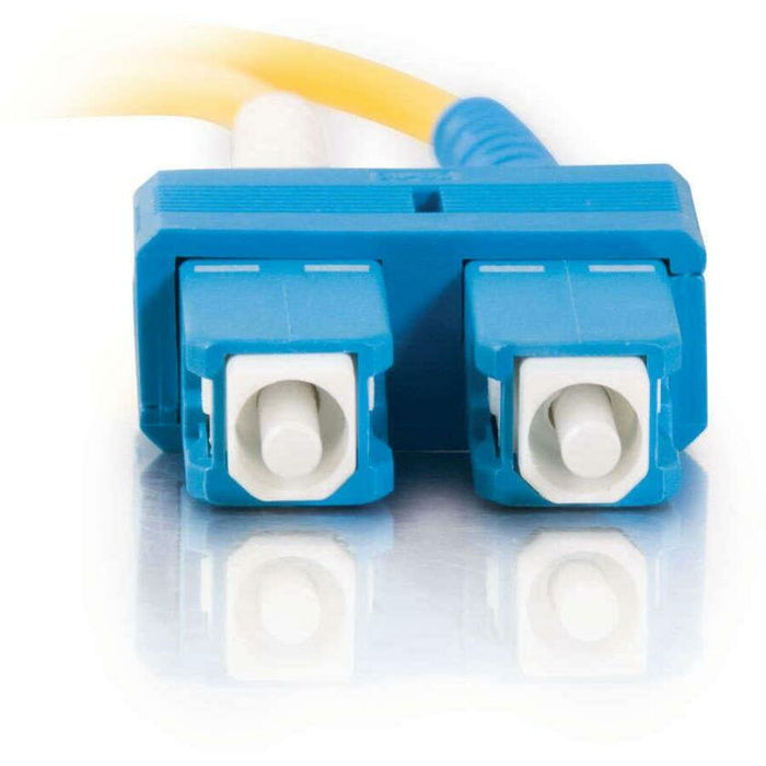 C2G-2m SC-SC 9/125 OS1 Duplex Singlemode PVC Fiber Optic Cable (LSZH) - Yellow