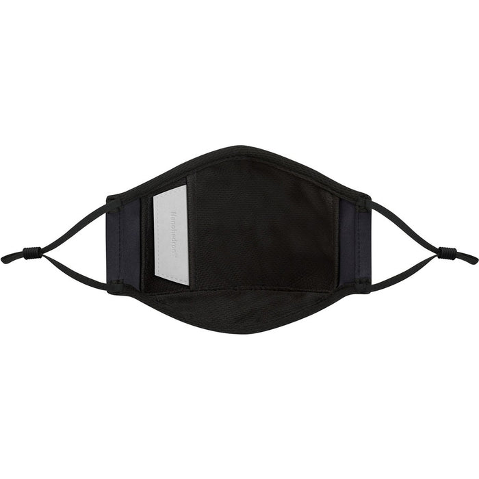 Moshi OmniGuard&trade; Mask with 3 Replaceable Nanohedron Filters - Ocean Black (S) PM 0.075 Filtration, Anti-bacterial Treatment, Washable and Reusable, Includes Carry Pouch