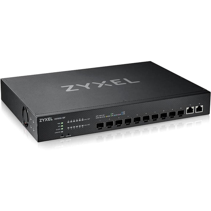 ZYXEL 10-port 10G Smart Managed Fiber Switch with 2 Multi-Gigabit Ports