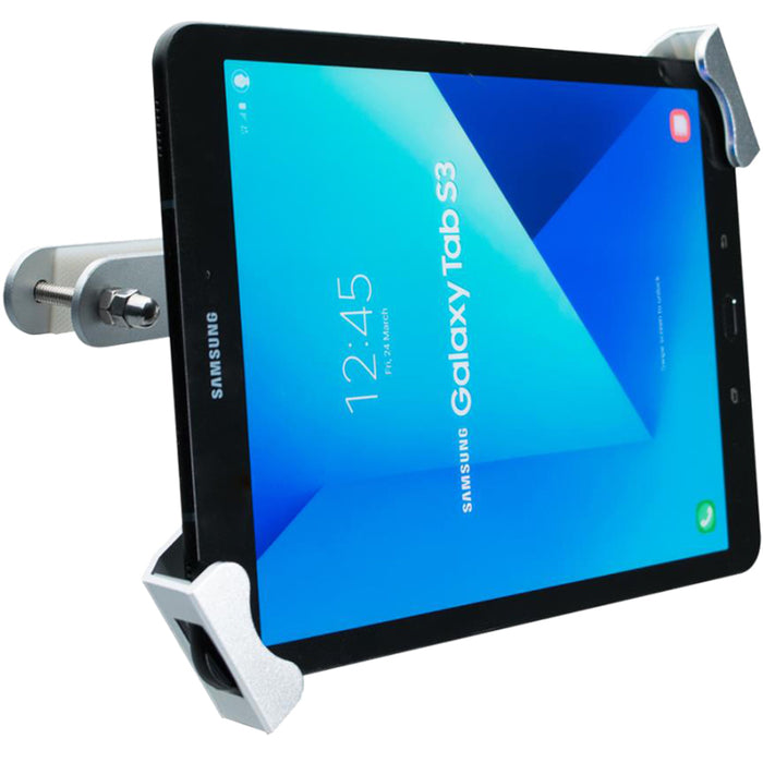 CTA Digital Car Headrest Tablet Security Mount Rotates 360Deg