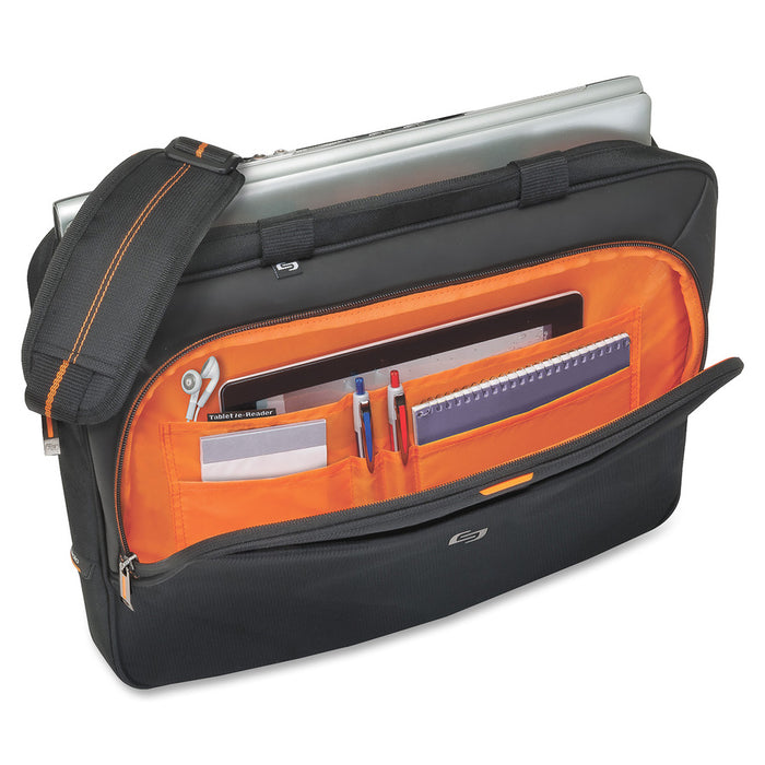 Solo Carrying Case (Briefcase) for 15.6" Notebook - Orange, Black
