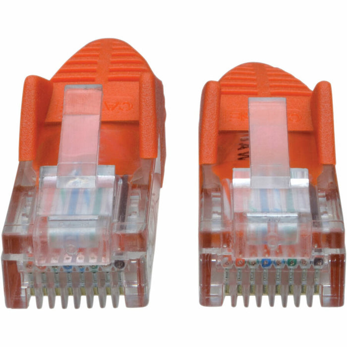 Tripp Lite Cat5e 350 MHz Snagless Molded UTP Patch Cable (RJ45 M/M), Orange, 15 ft.