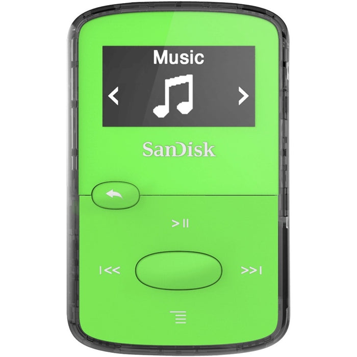 SanDisk Clip Jam SDMX26-008G-G46G 8 GB Flash MP3 Player - Green