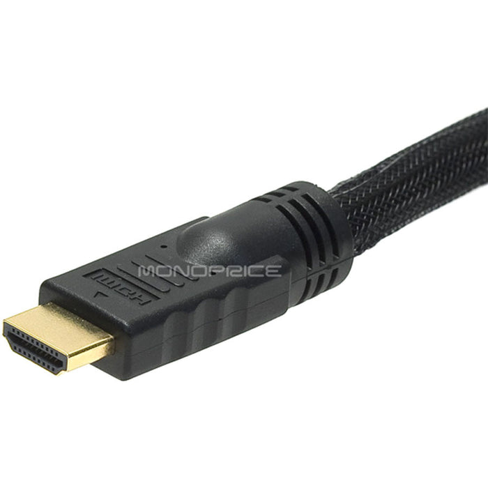 Monoprice 15ft 24AWG CL2 High Speed HDMI to DVI Adapter Cable w / Net Jacket - Black