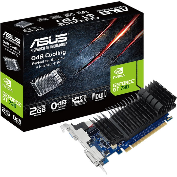 Asus NVIDIA GeForce GT 730 Graphic Card - 2 GB GDDR5 - Low-profile