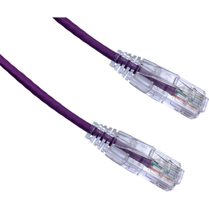 Axiom 50FT CAT6A BENDnFLEX Ultra-Thin Snagless Patch Cable 650mhz (Purple)