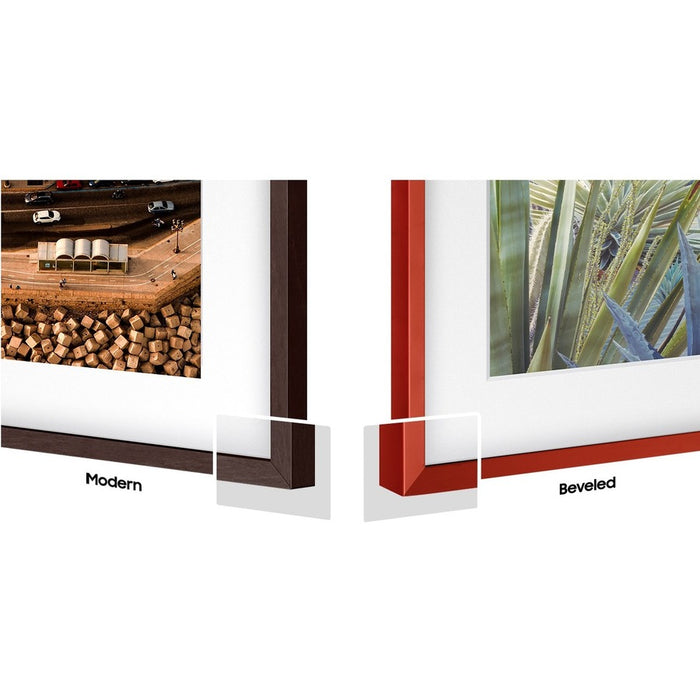 Samsung (2021) 65" The Frame Customizable Bezel - Modern Brown
