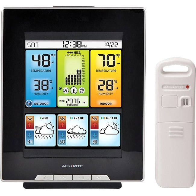 AcuRite Color Weather Station with Morning, Noon & Night Forecast