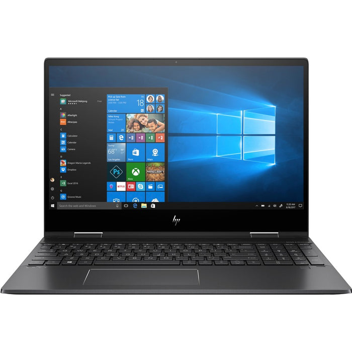 HP ENVY x360 15-ds0000 15-ds0013nr 15.6" Touchscreen Convertible 2 in 1 Notebook - 1920 x 1080 - AMD Ryzen 7 3700U Quad-core (4 Core) 2.30 GHz - 8 GB Total RAM - 256 GB SSD - Refurbished