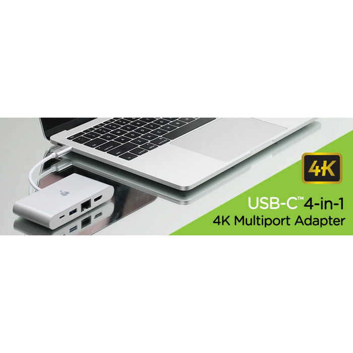 IOGEAR USB-C 4K Multiport Adapter (HDMI, GbE, USB Type-A, USB-C)