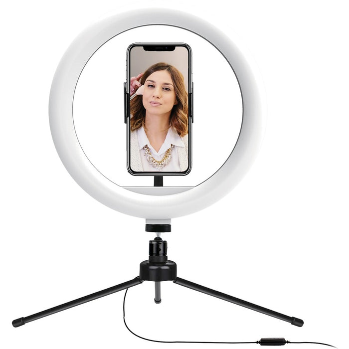 Supersonic PRO Live Stream 10" LED Table Top Selfie Ring Light