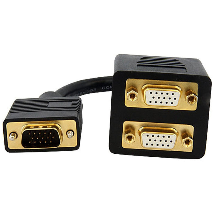 StarTech.com 1 ft VGA to 2x VGA Video Splitter Cable - M/F