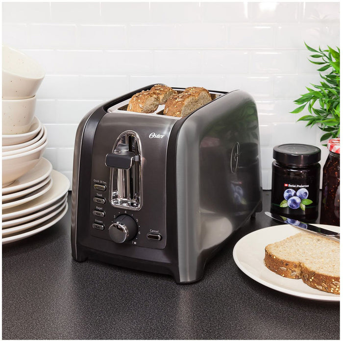 Oster Black Stainless Collection 2-Slice Toaster
