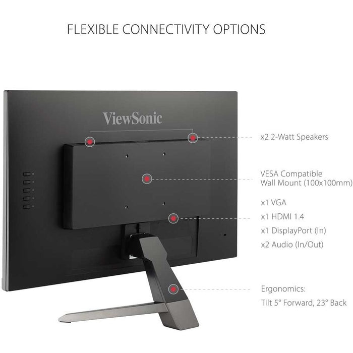Viewsonic 27" Display, MVA Panel, 1920 x 1080 Resolution