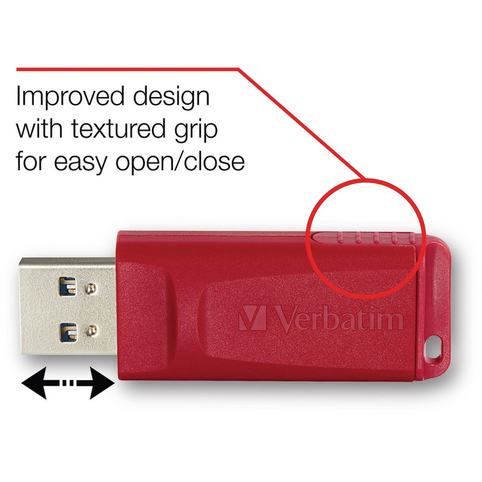 64GB Store 'n' Go&reg; USB Flash Drive - Red