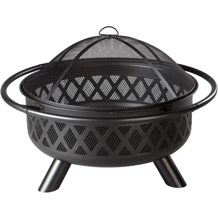 Endless Summer Black Finish Wood Burning Outdoor Fire Pit