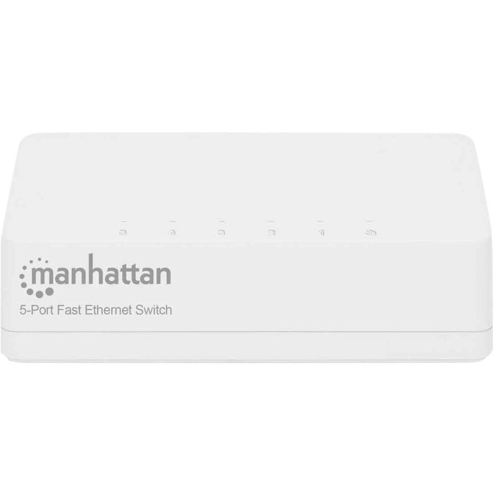 Manhattan 5-Port Fast Ethernet Switch, Plastic, Three Year Warranty, Box