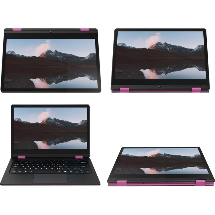 Core Innovations CLT1164 11.6" Touchscreen Convertible 2 in 1 Notebook - HD - 1366 x 768 - Intel - 64 GB Flash Memory - Pink