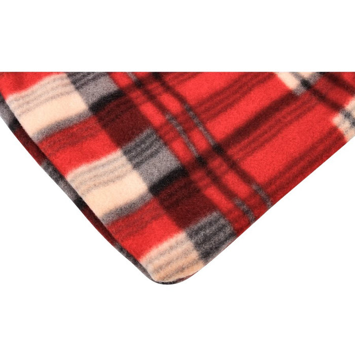 Camco Heated Blanket - 12Volt, 59" x 43" , Red / Black Plaid