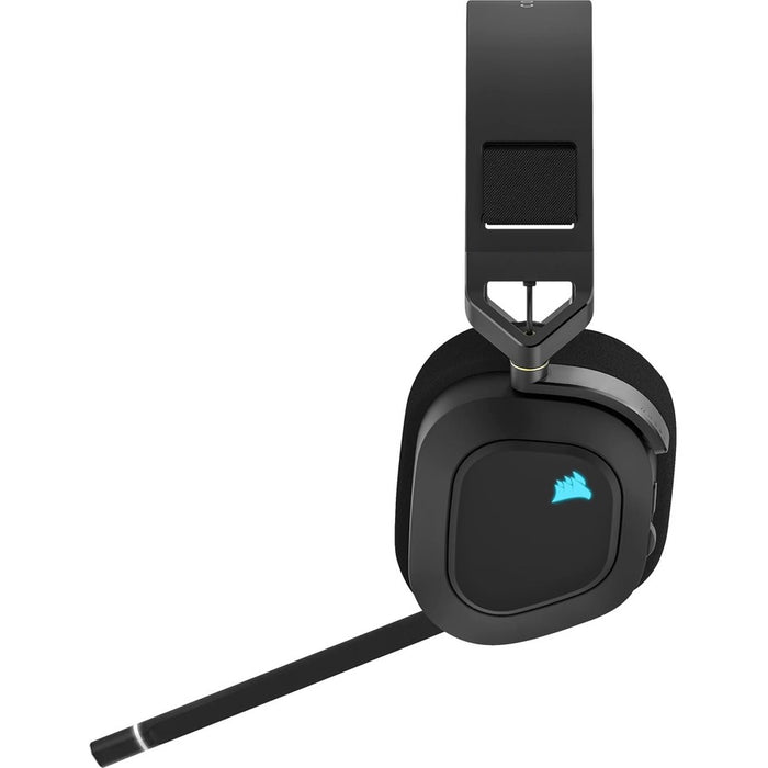 Corsair HS80 RGB WIRELESS Premium Gaming Headset with Spatial Audio - Carbon