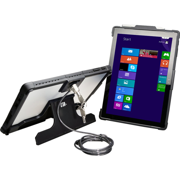 CTA Digital "Security Case with Kickstand and Anti-Theft Cable for Surface Pro 4 "