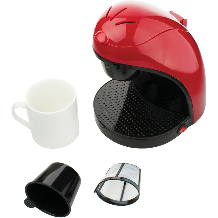 Brentwood TS-112R Single-Serve Coffee Maker with Mug (Red)