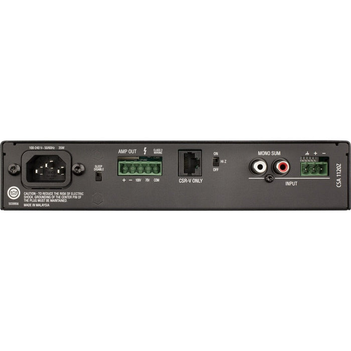 JBL Commercial Commercial CSA 1120Z Amplifier - 120 W RMS - 1 Channel - Black