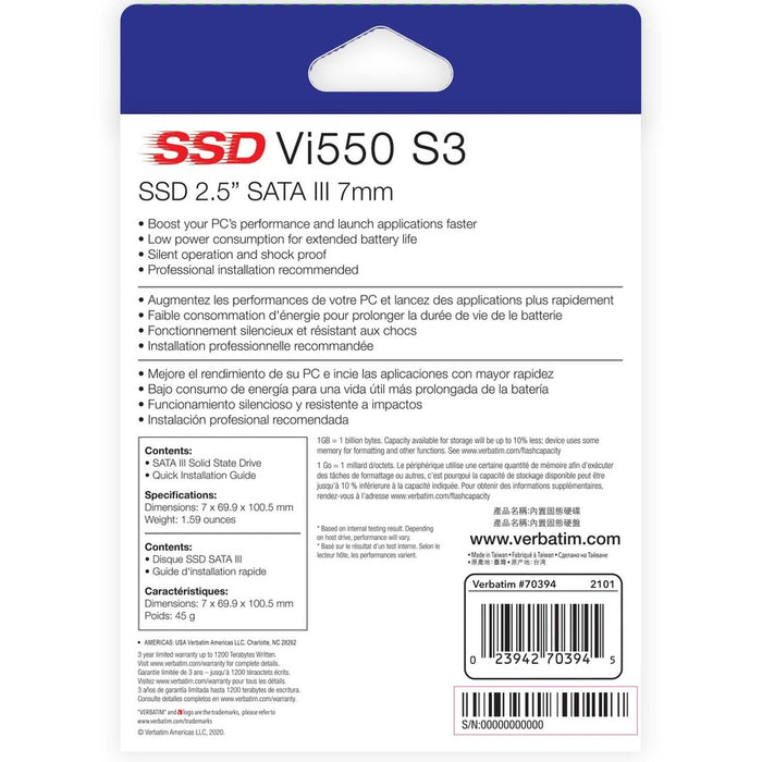 2TB Vi550 SATA III 2.5" Internal SSD