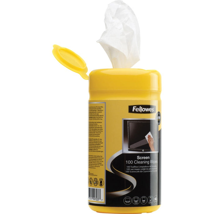 Fellowes Screen Cleaning Wipes - 100ct