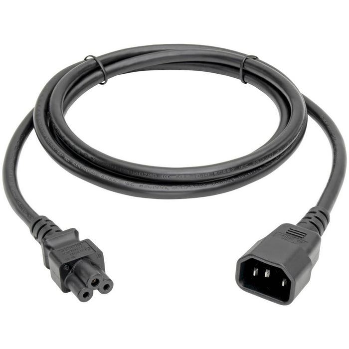 Tripp Lite 6ft Laptop Power Cord Adapter Cable C14 to C5 2.5A 18AWG 6'