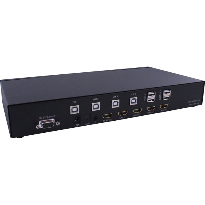 SmartAVI 4-Port 4K Ultra HD HDMI and USB 2.0 Switch