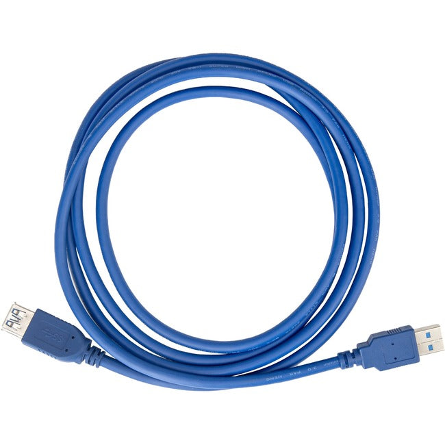 Rocstor 6FT USB 3.0 - EXTENSION CABLE 6FT 1.83M F/M -TYPE A F/M - BLUE