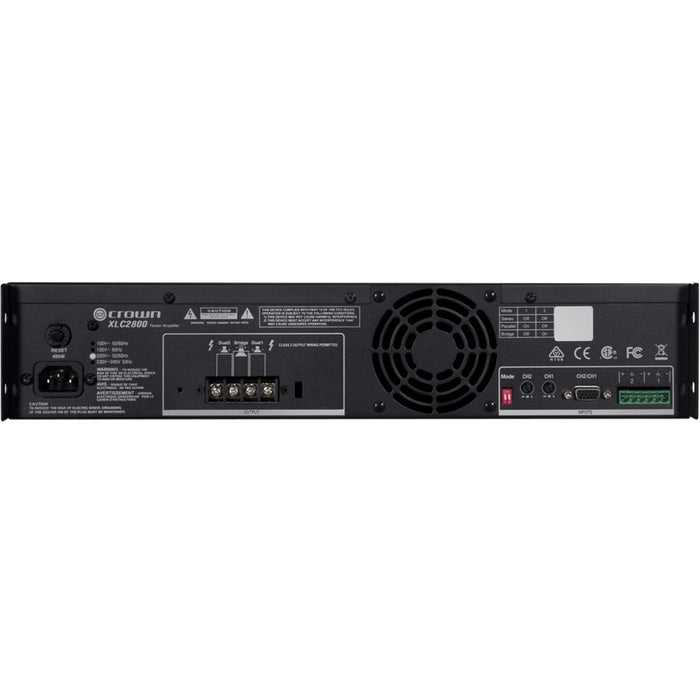 Crown XLC 2800 Amplifier - 800 W RMS - 2 Channel