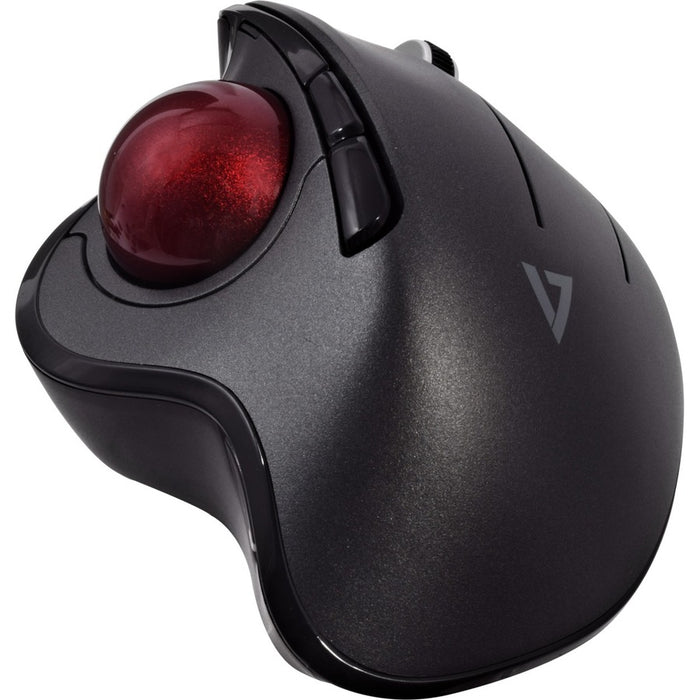 V7 Vertical Ergonomic Trackball Mouse, Wireless 6 Button Auto-speed Dpi, Ergo