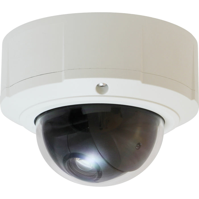 LevelOne H.264 3-Mega Pixel FCS-4043 P/T/Z PoE WDR IP Dome Network Camera w/10x Optical Zoom (Day/Night/Outdoor), TAA Compliant