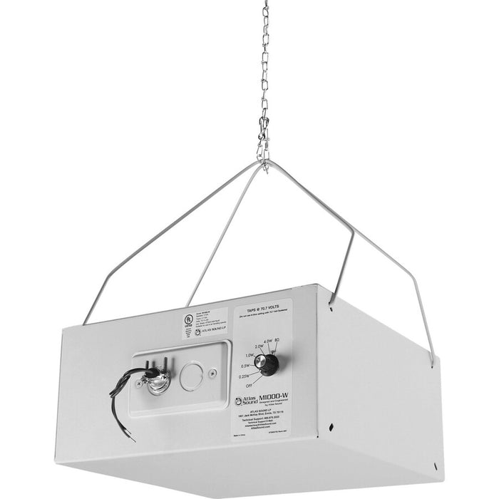 AtlasIED M1000-W In-ceiling, In-wall Speaker - White