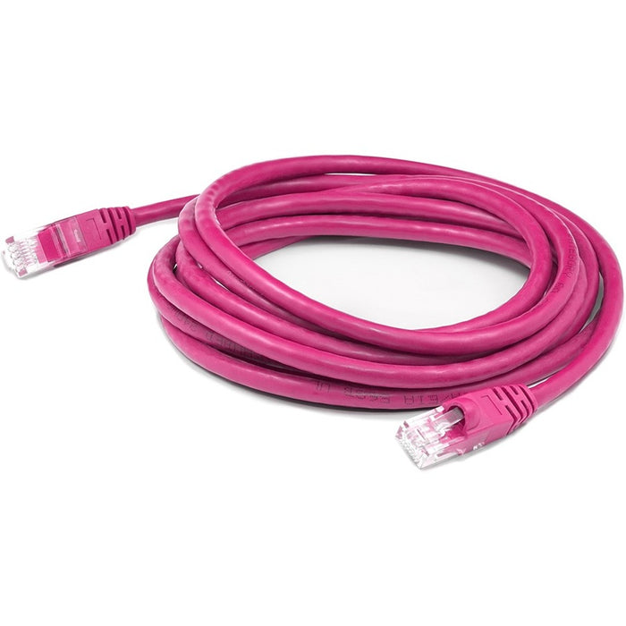 AddOn 15ft RJ-45 (Male) to RJ-45 (Male) Straight Pink Cat6 UTP PVC Copper Patch Cable