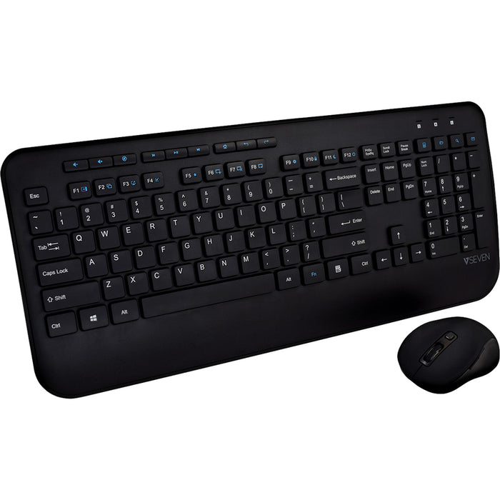 V7 CKW300US Full Size/Palm Rest English QWERTY - Black