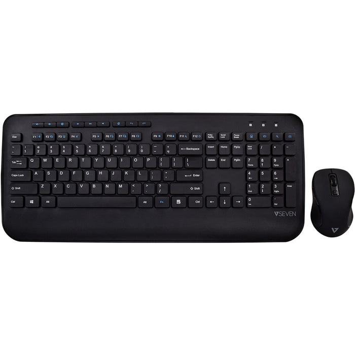V7 CKW300US Full Size/Palm Rest English QWERTY - Black